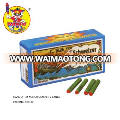 K0203-2  2Bangs Match Crackers for wholesale